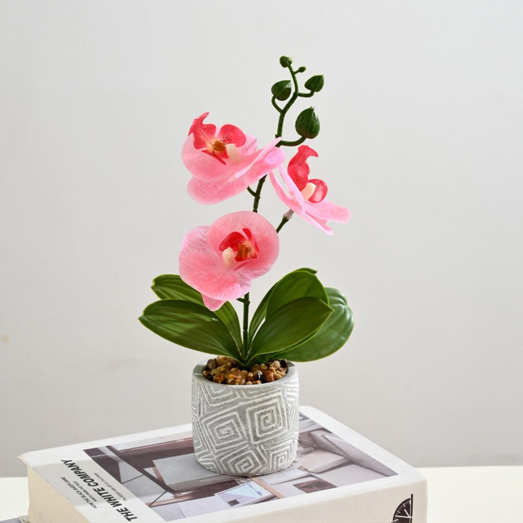Artificial Orchid Flowers Potted Flowers Artificial Flowers Artificial Phalaenopsis Artificial