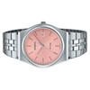 Casio Montre unisexe analogique standard en acier inoxydable avec cadran rose et quartz MTP-B145D-4AV