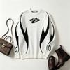 Womens Oversized Round Neck Knit Sweater Loose Fit Office Casual Pullover 2026 Fall Winter