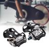 Exercise Bike Pedals 1/2” Thread Professional Non Slip Lightweight with Straps
