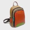 Women's Genuine Leather Colorful Cowhide Backpack - European/American Style, Outdoor Travel Leisure Bag