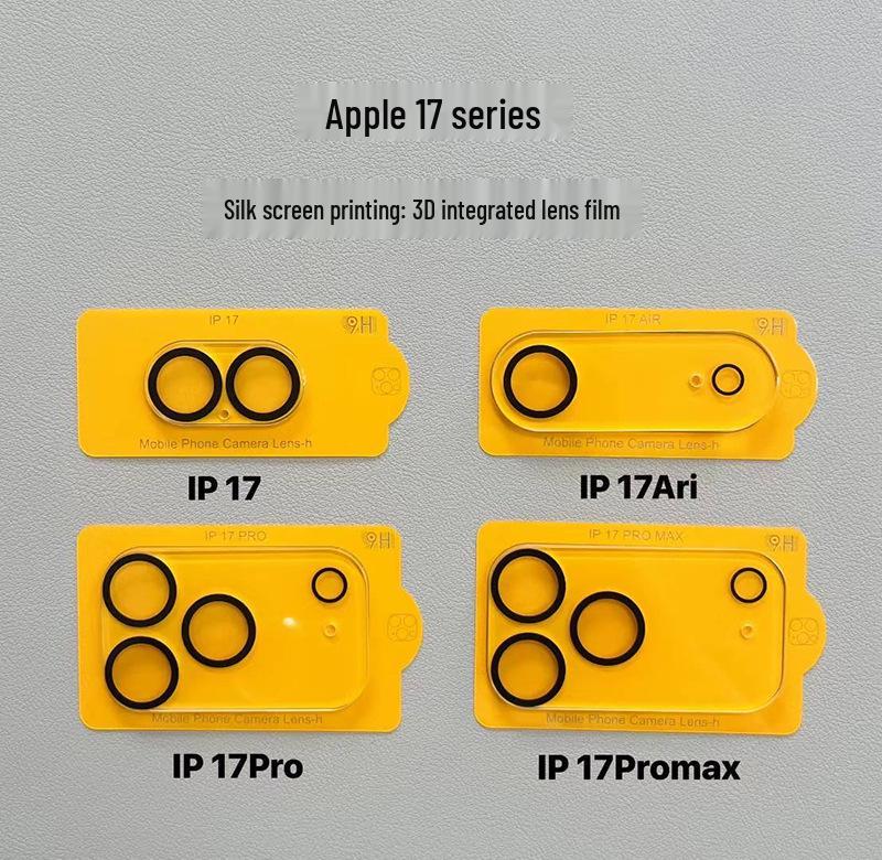Apple iPhone 17 Pro Max Rear Camera Lens Protector, Tempered Full Coverage Sticker