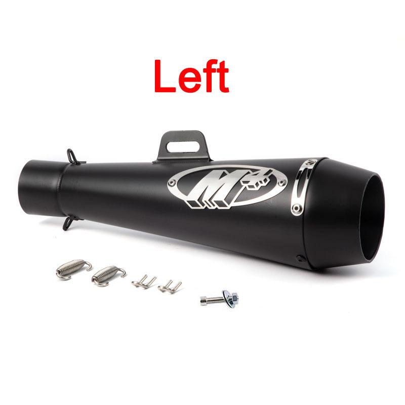Left and Right Side 51mm Motorcycle Exhaust M4 Muffler Pipe For Yamaha Honda R1 R6 R3 R25 MT07 MT09 Z750 Z800 Z900 Z1000