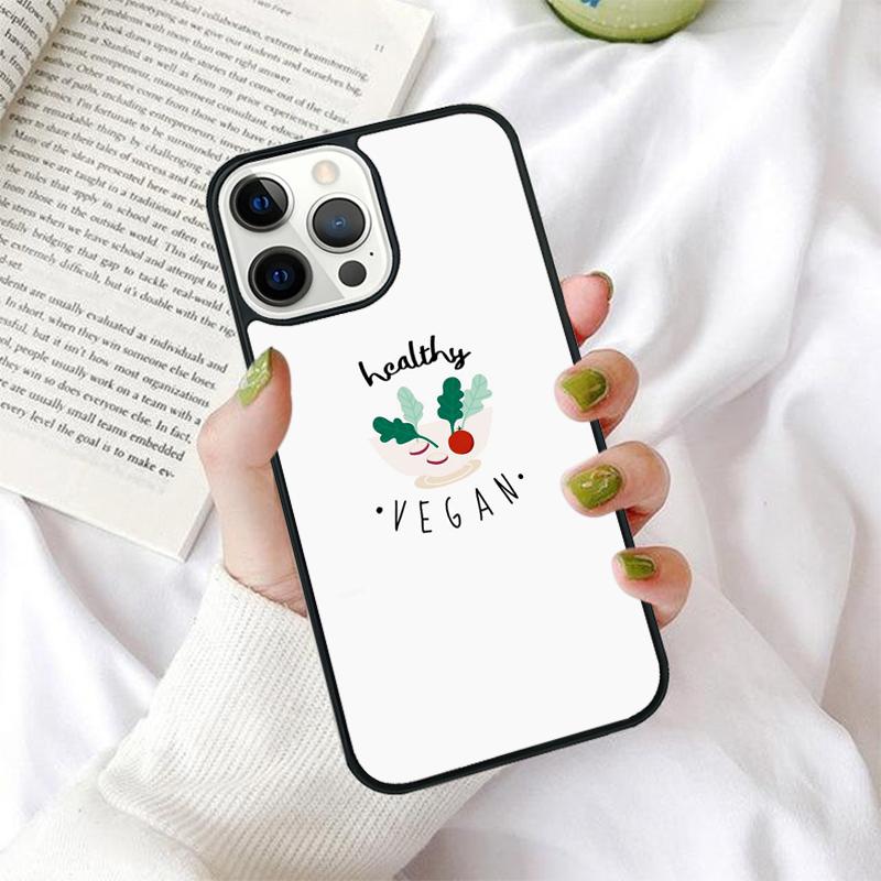 Eat Fruit Not Friends Vegan Phone Case for iPhone 17 Air 16 PRO MAX 15 14 PLUS 12 11 13 Back Cover Fundas Shell Coque