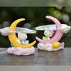 New Blind Box 8 Assembled Dolls Moon Forest Cat Skating Cute Duck Bathtub Scene Holiday Surprise Birthday Gifts For Girls