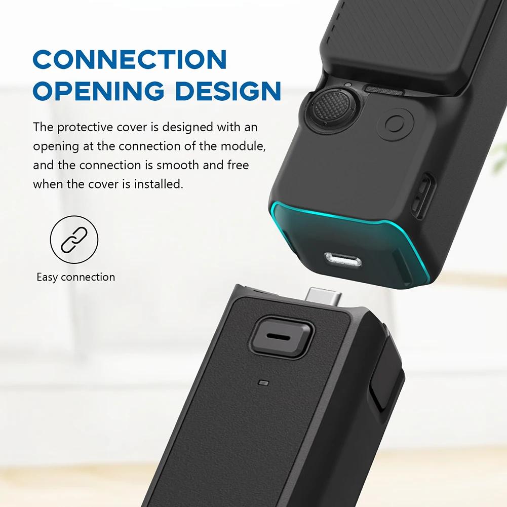 Silicone Case For DJI OSMO Pocket 3 Gimbal Camera Handle Lens Protective Cover Body Skin Sleeve for DJI Osmo Pocket3 Accessories