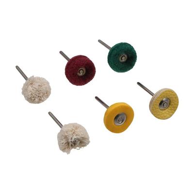 6Pcs/Set Wheel Brush Set For Rotary Drill Bit Polishers Tool Handle with Stainless Steel