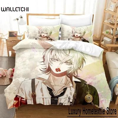 3D Print Anime Game Collar X Malice Beddengoedset Dekbedovertrek Bedset Dekbedovertrek Kussensloop Dekbed King Queen Size Jongens Volwassene