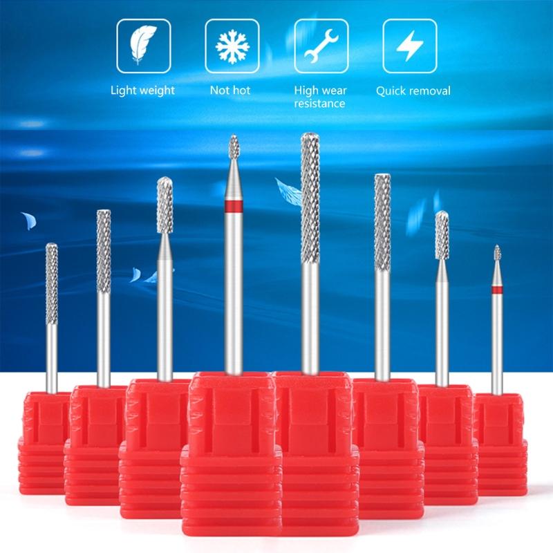 Nail Drill Bits Cuticle Electric Nail File Acrylic Nail Art Tools Gel Remover for Manicure Pedicure Accessory Home Salon