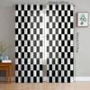 2 Pieces of Retro Blackout Curtains-polyester Grommet Curtains-machine Washable Filter Translucent   Suitable for Home Decoration