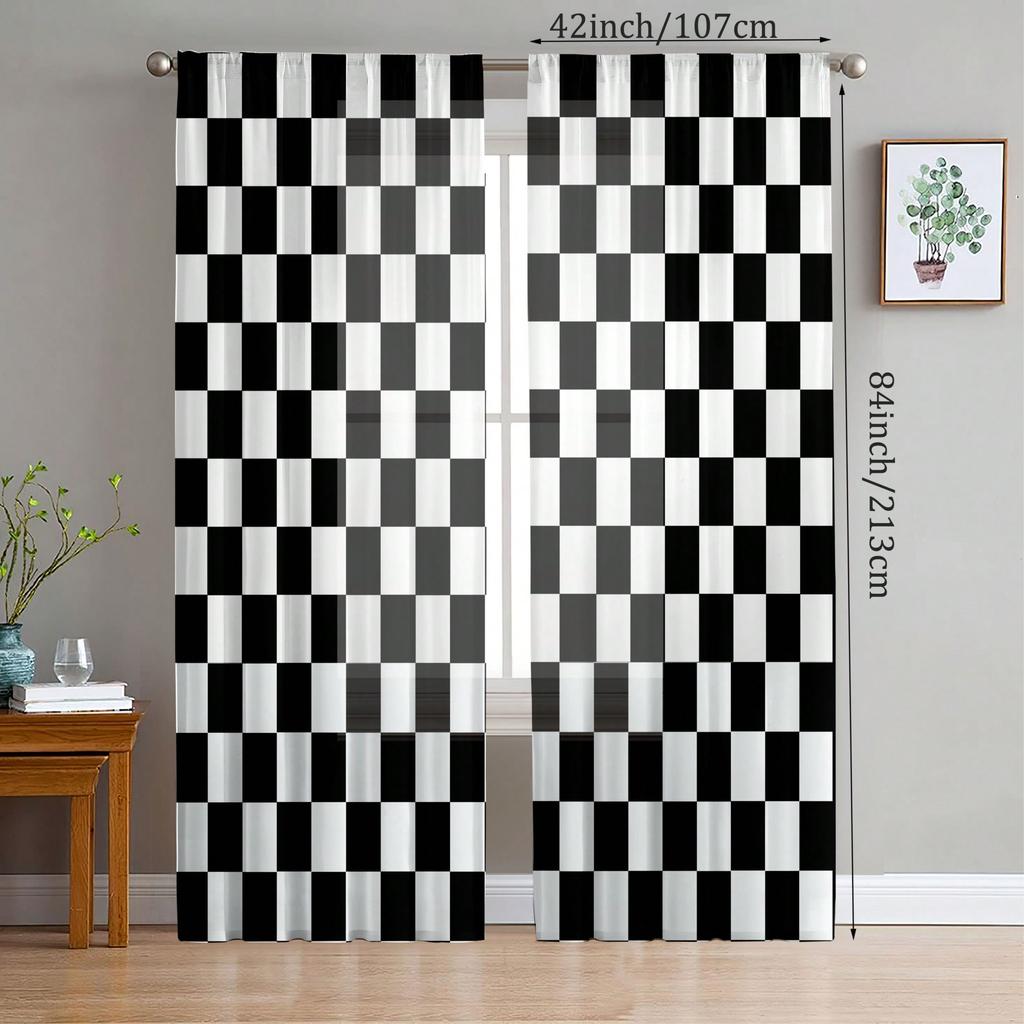 2 Pieces of Retro Blackout Curtains-polyester Grommet Curtains-machine Washable Filter Translucent   Suitable for Home Decoration