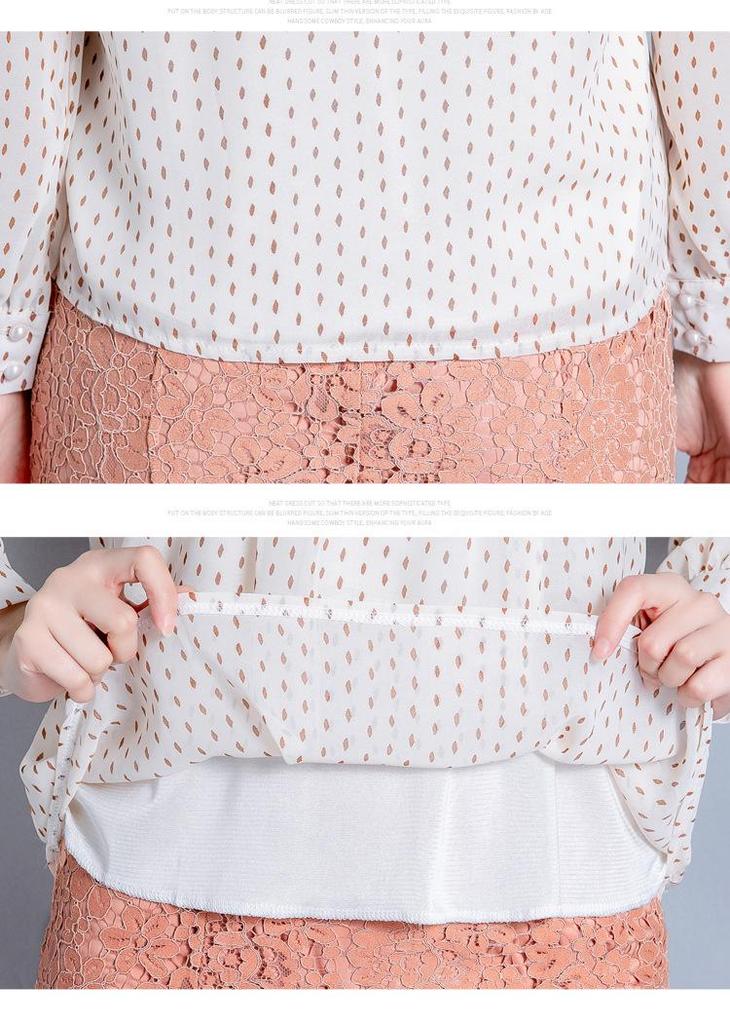 Women's 2025 Polka Dot Ruffle Long Sleeve Chiffon Shirt - New Fashionable Loose Fit Trend.