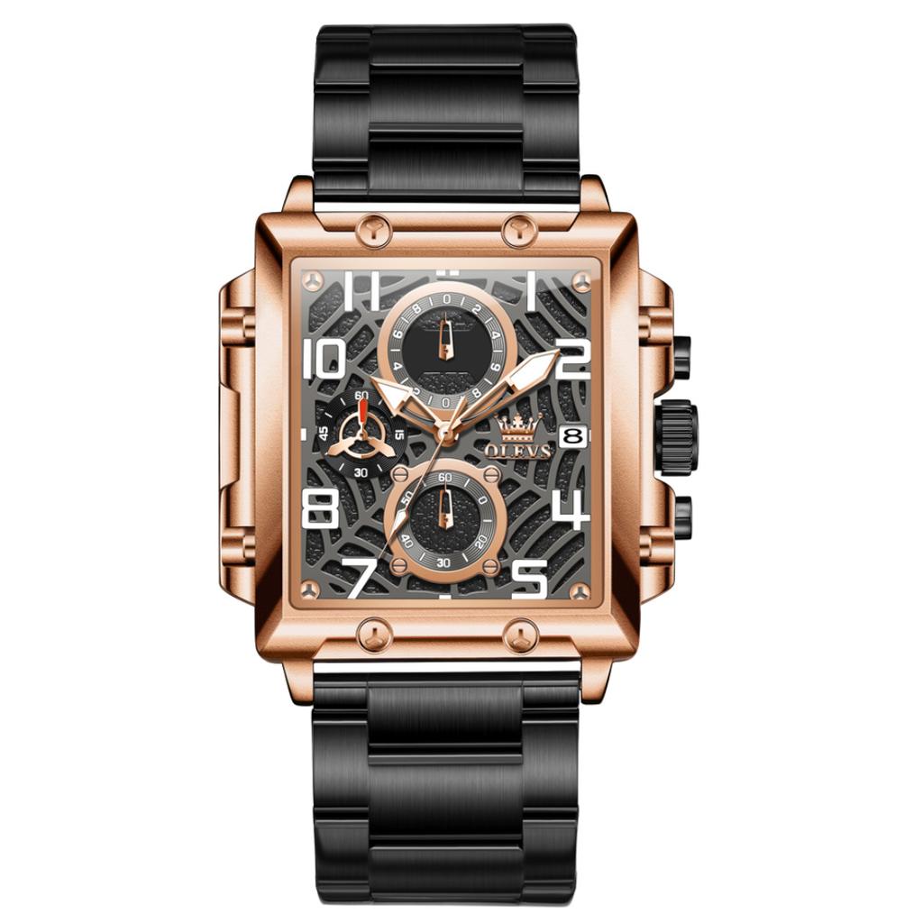 Casual Business Movement Fashion Quartz Wristwatches Blue Steel Chronograph Clock Men Luxury Watches Mens Gifts Relojes