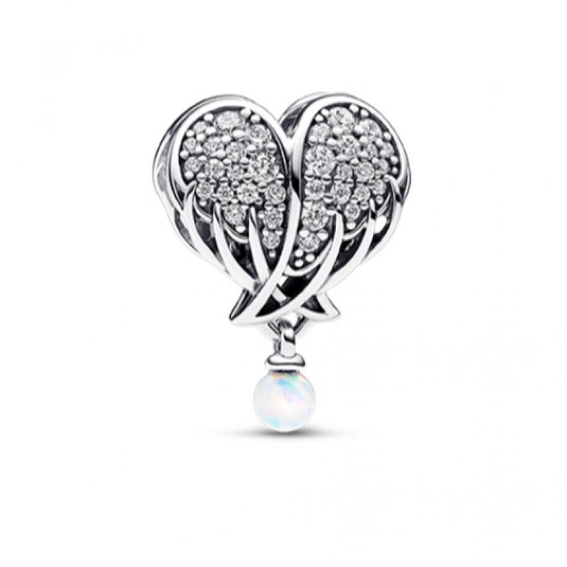 Pandora Sparkling Angel Wings   Heart Charm 792980c01