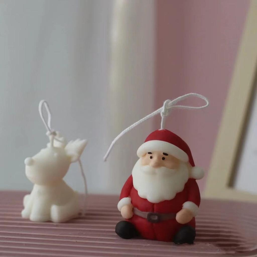 Molde De Vela De Navidad, Molde De Santa Claus, Molde De Fundición De