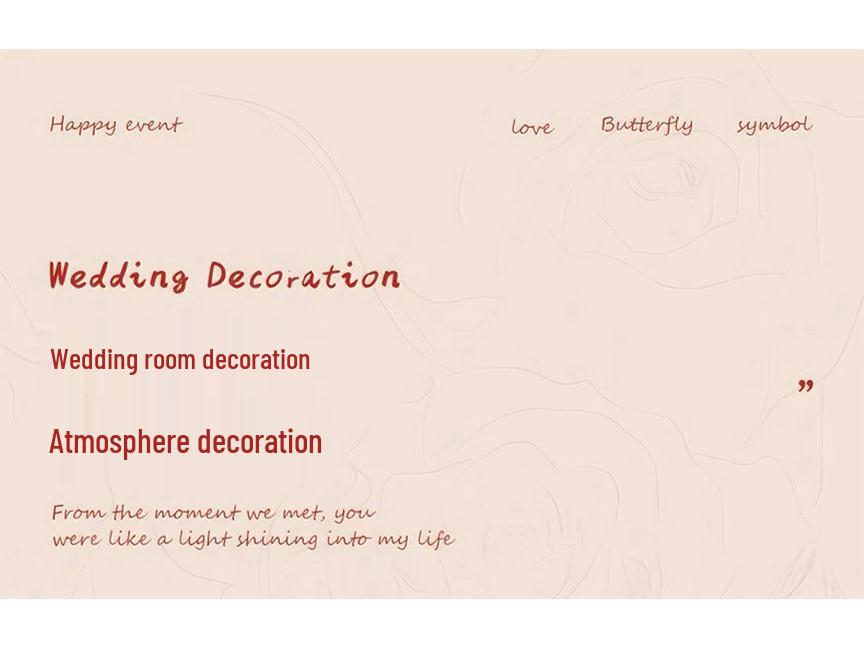 Välkomstskylt & Rumsdekorationsset för Bröllop & Förlovningar