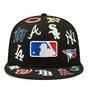 PouChangAnFo Atacado Transfronteiriço Bordado 3D Time de Baseball Liga de Baseball Boné Boné Fechado Tamanho Boné de Aba Reta