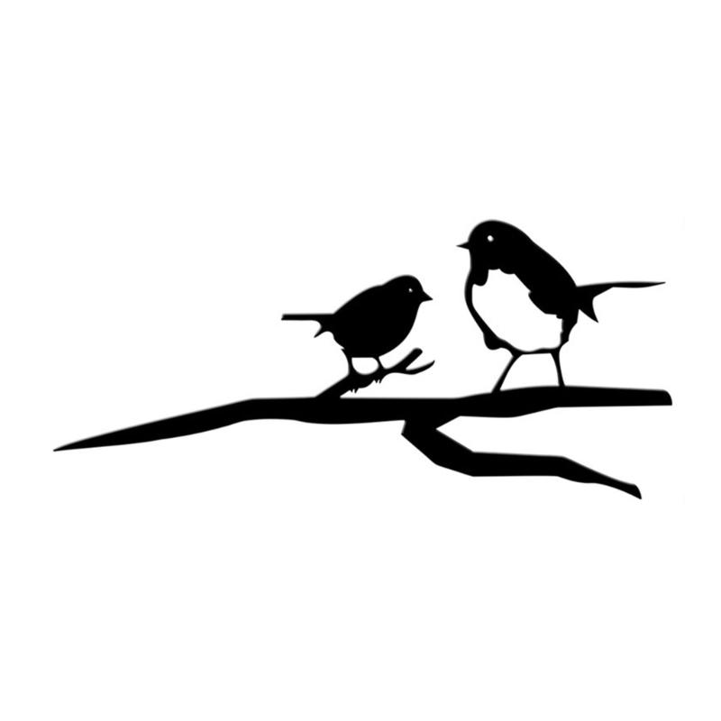 Metal Bird Stake Outdoor Garden Bird Statue Decorative Metal Animal Silhouettes for Tree Garden Decorative Bird Ornament