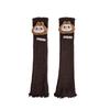 Autumn & Winter Cartoon Knit Leg Warmers: Cute Mid-Calf Ruffle Socks for Kids
