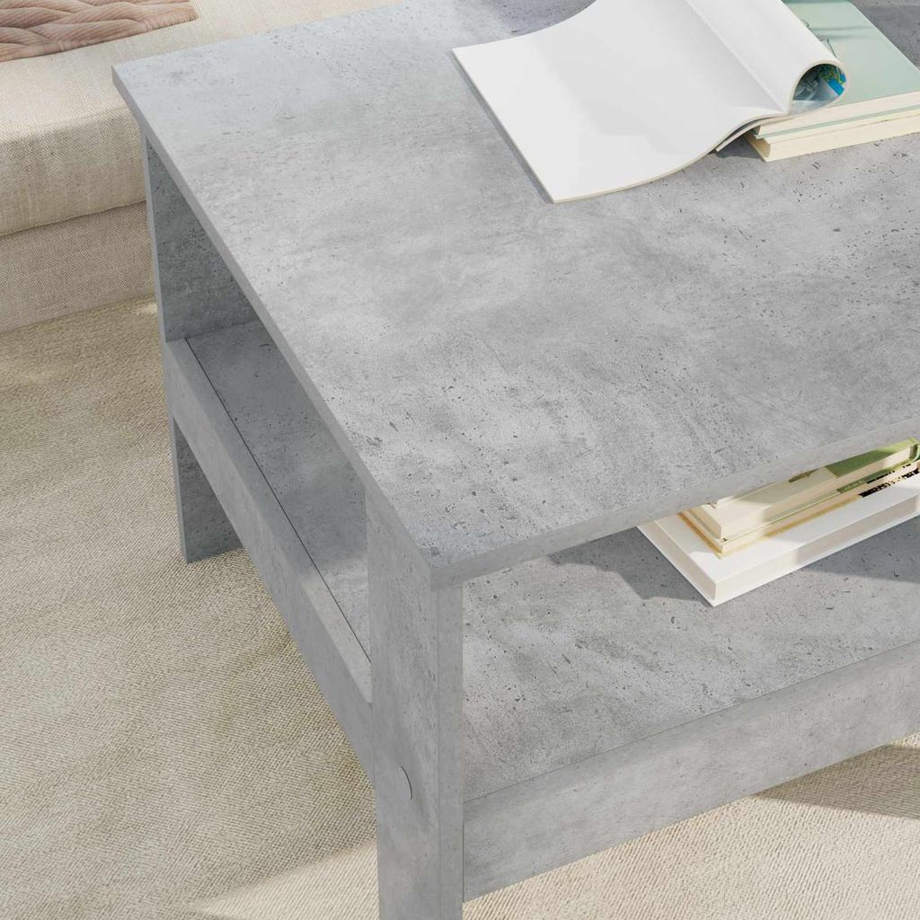Coffee Table Concrete Gray 57 x 55 x 45 cm Engineered Wood