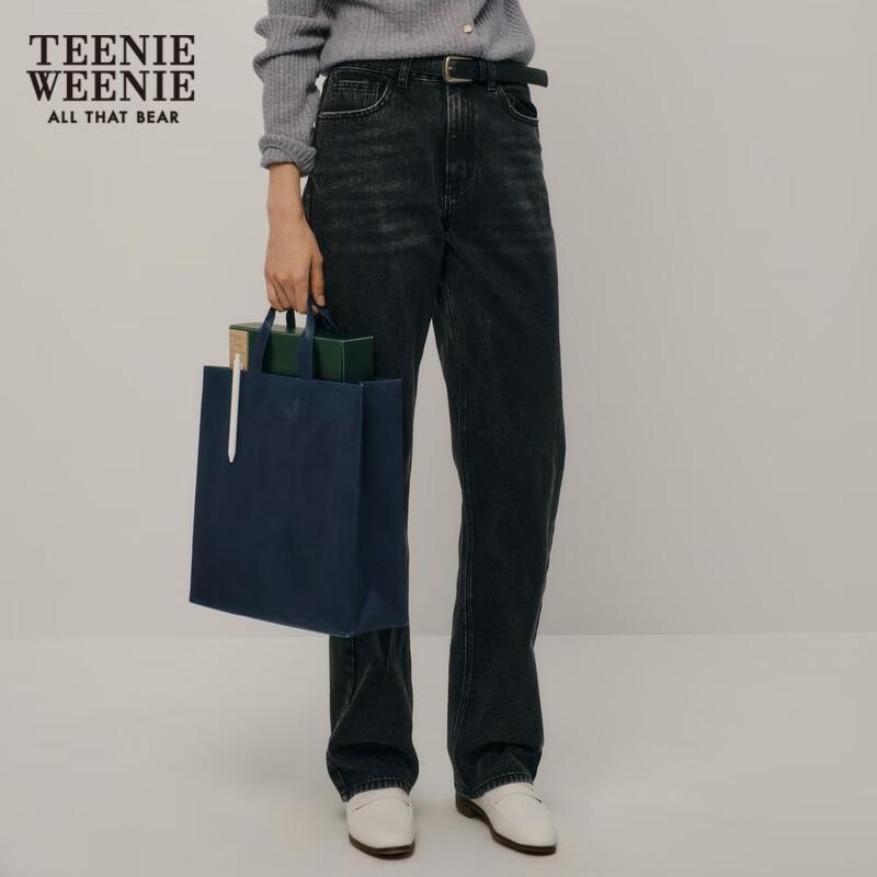 Teenie Weenie Zhao Lusi Style Retro Straight-Leg Jeans