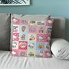 H-Hello K-Kittys Cute Pillow Case Sofa Living Room Bedroom Headboard Backrest Cushion Square Cushion Nap Time