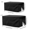 Watertight Garden Wagon Cart Cover Dustproof Cover for Wagon Carts Outdoor Folding Wagon Cover Wagon Protective Cover