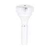 Bb Cornet Mouthpiece Brass Texture Silver Plated 4B Designs for Professional Music Instrument for Replacing and Repair