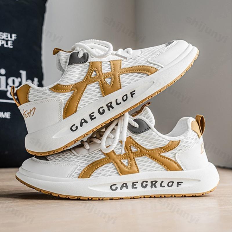 Men's Casual Sports Shoes Autumn 2025 Comfortable Non Slip Breathable Outdoor Running Shoes Lace Up Fashion Vulcanized Shoes