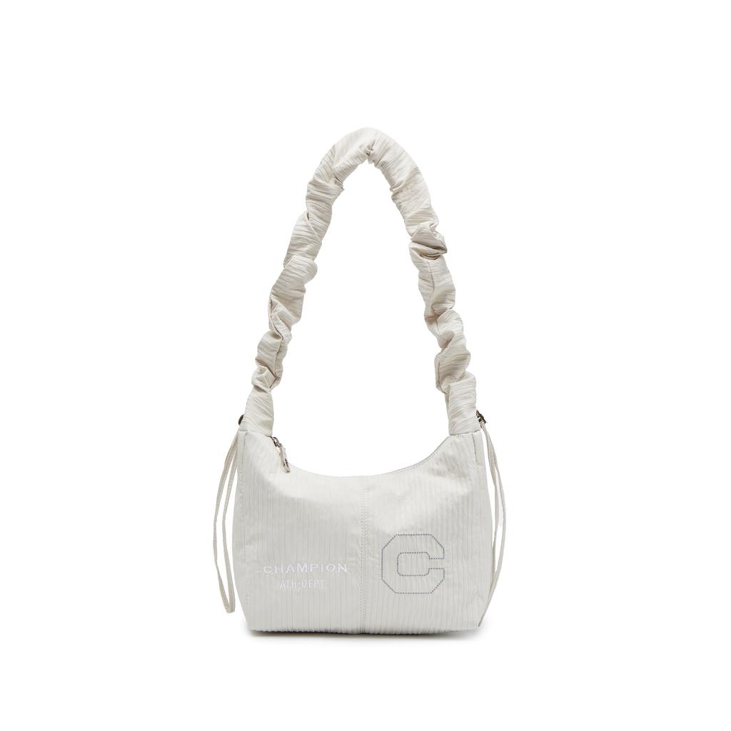 New Champion Fabric Shoulder Bag Unisex Black/Milk White/Medium Blue Denim U5AACPU32