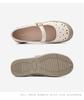 Cowhide Warm and Breathable Hollow Mary Jane Single Shoes
