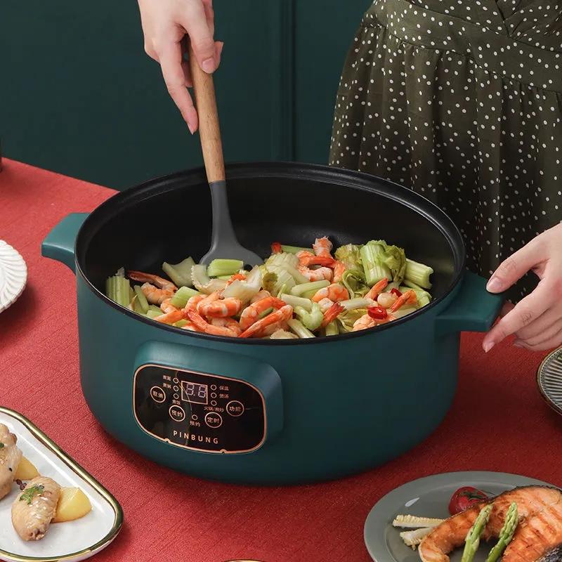 

Электрическая кастрюля, бытовая многофункциональная кастрюля для приготовления риса, электрическая кастрюля, маленькая электрическая кастрюля, время встречи 26CM EU PLUG