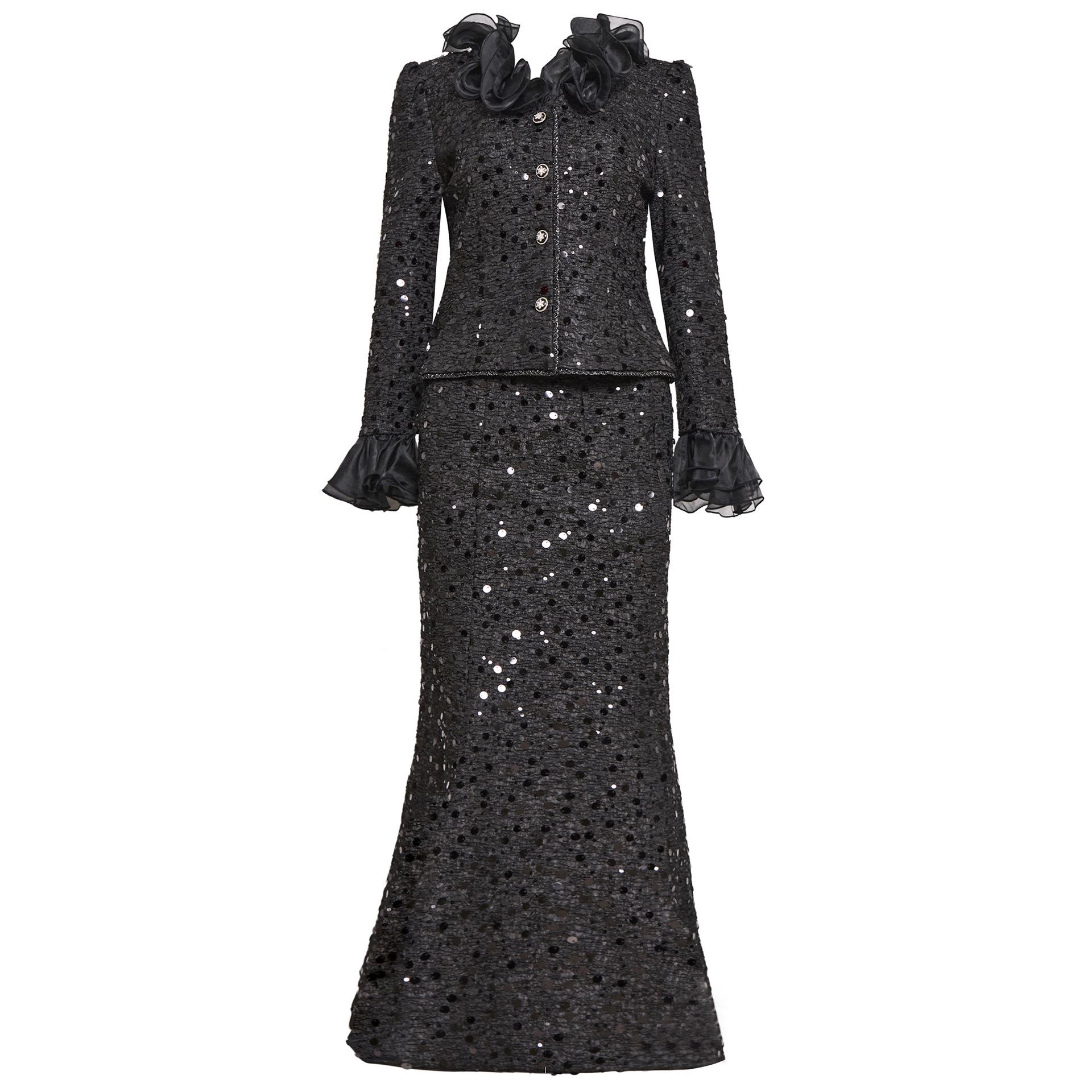 

Zhi Li 2026 Women s Chic Woolen Coat & Fishtail Skirt Set 2XL чорний