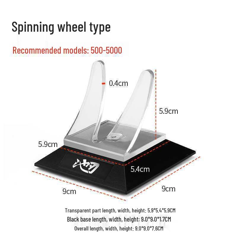 

Acrylic Fishing Reel Display Stand for Baitcasting, Spinning, and Drum Reels
