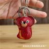 First Layer Cowhide Creative Small Koala Bag Pendant Keychain Mini Cute Bag Pendant Accessories Doll Gift