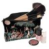 1pc Vintage Mushroom Moon Pattern Makeup Bag Pouch for Women Girls Travel Portable Makeup Storage Bag