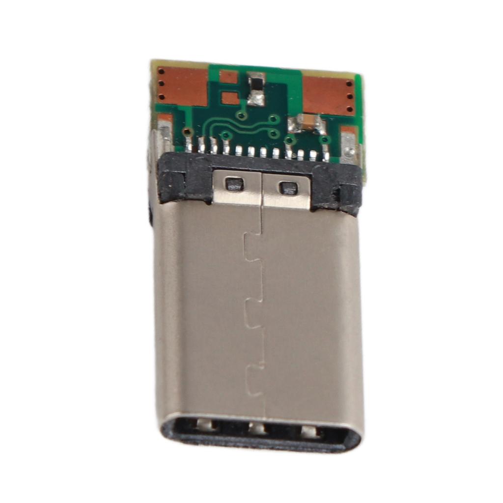 12pin Solder Type C Connector USB3.1 Converter Male Plug Socket Cable Adapter PCB 56k Resistor