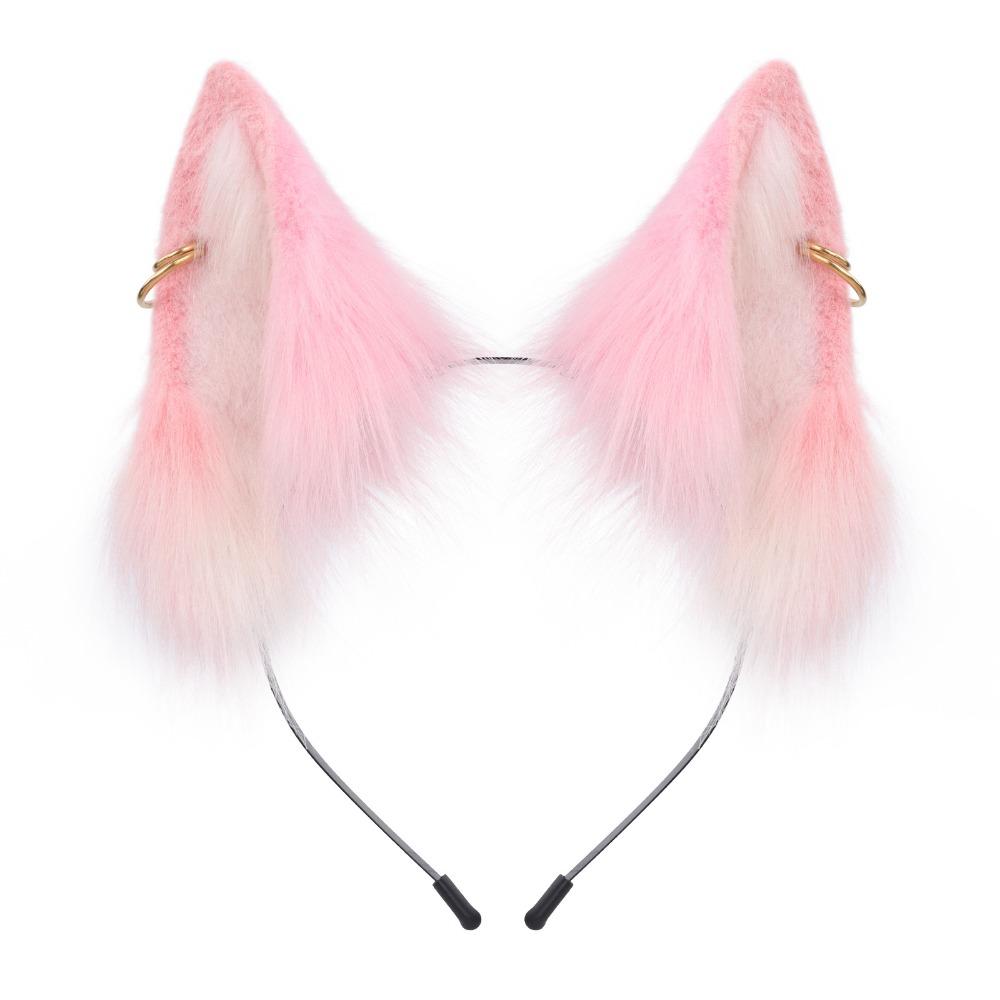 Tier Katzenohren Stirnband Flauschiges Cosplay Stirnband Praktisch Lolita Ohren Kopfschmuck Foto