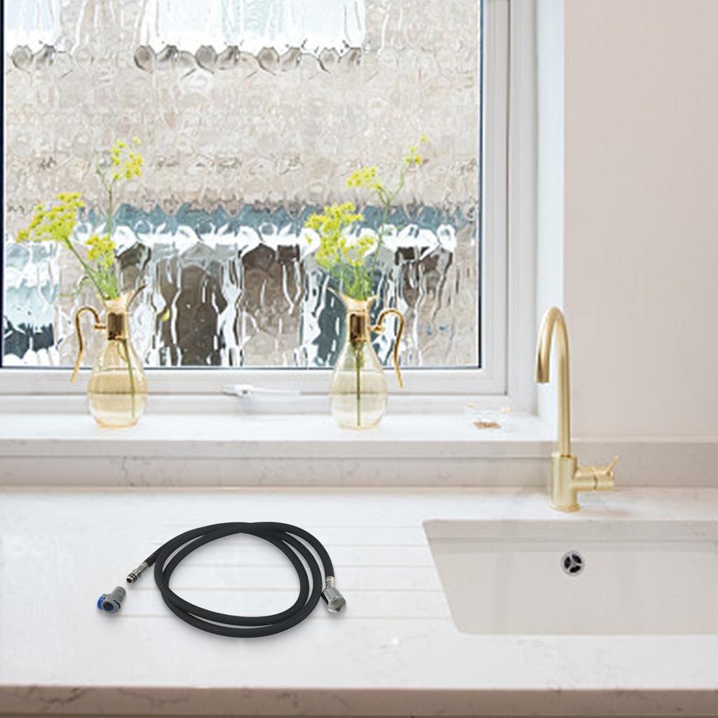 Home Improvement Kitchen Faucet Hose 1.5m Faucet Hose Metal Heads Resistant Easy Installation High Density Nylon