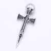 Blucome Vintage Sword-shaped Black Brooch Pins Women Brooch for Coat Suit Lapel Pins New Year Gift