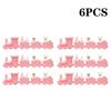 1-10PCS Small Christmas Train Decoration Cute Mini Ornament for Holiday Cake Topper Party Display and Festive Children Gift