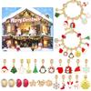 Christmas Bracelet DIY Crystal Beaded Alloy Jewelry Santa Blind Box Children's Holiday Gift