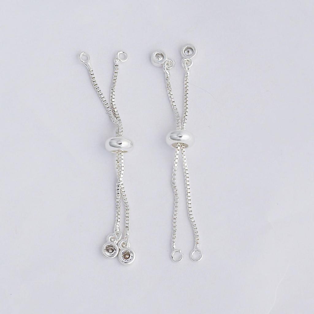 Adjustable 18K Gold Zircon Bracelet Extension Chain – Color-Preserving DIY Jewelry Accessory