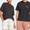 Men's Adidas T Shirts Unisex Black Crew Neck Moderate Straight Fit