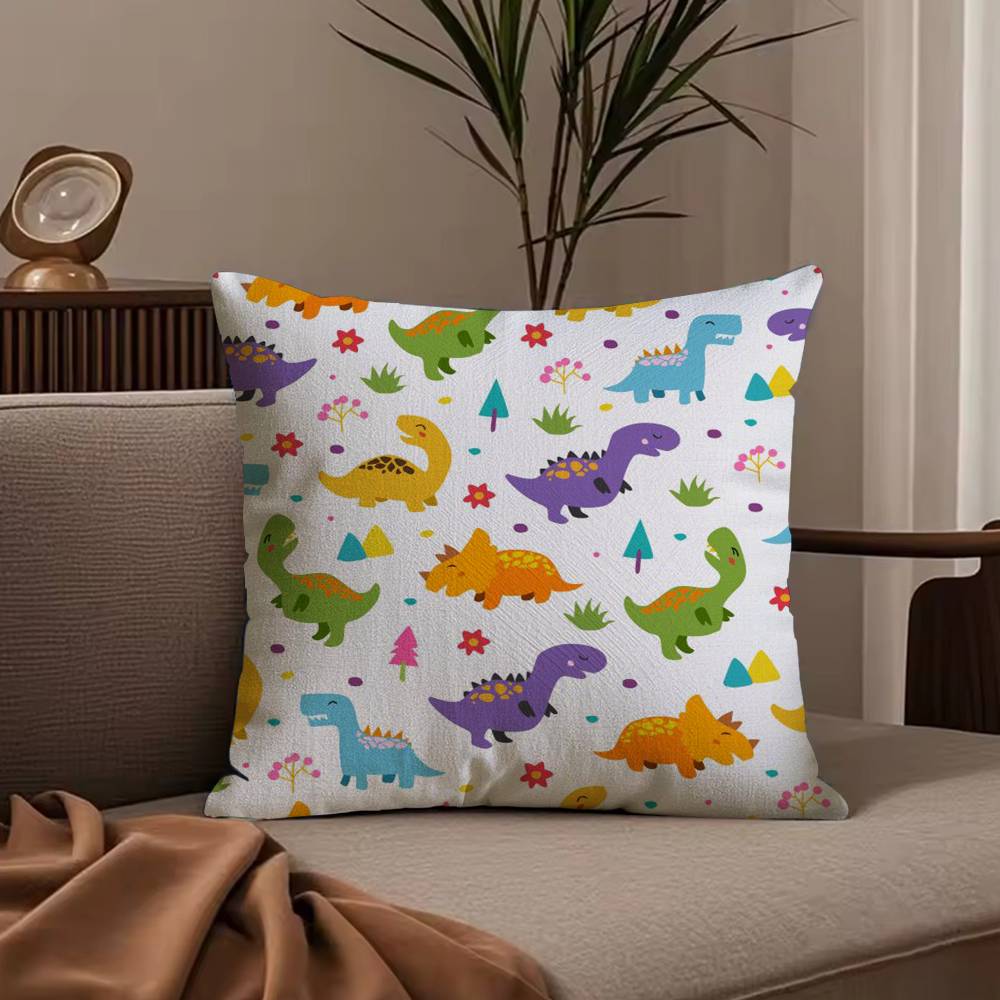 Cute D-Dinosaurs pattern Pillow Case null