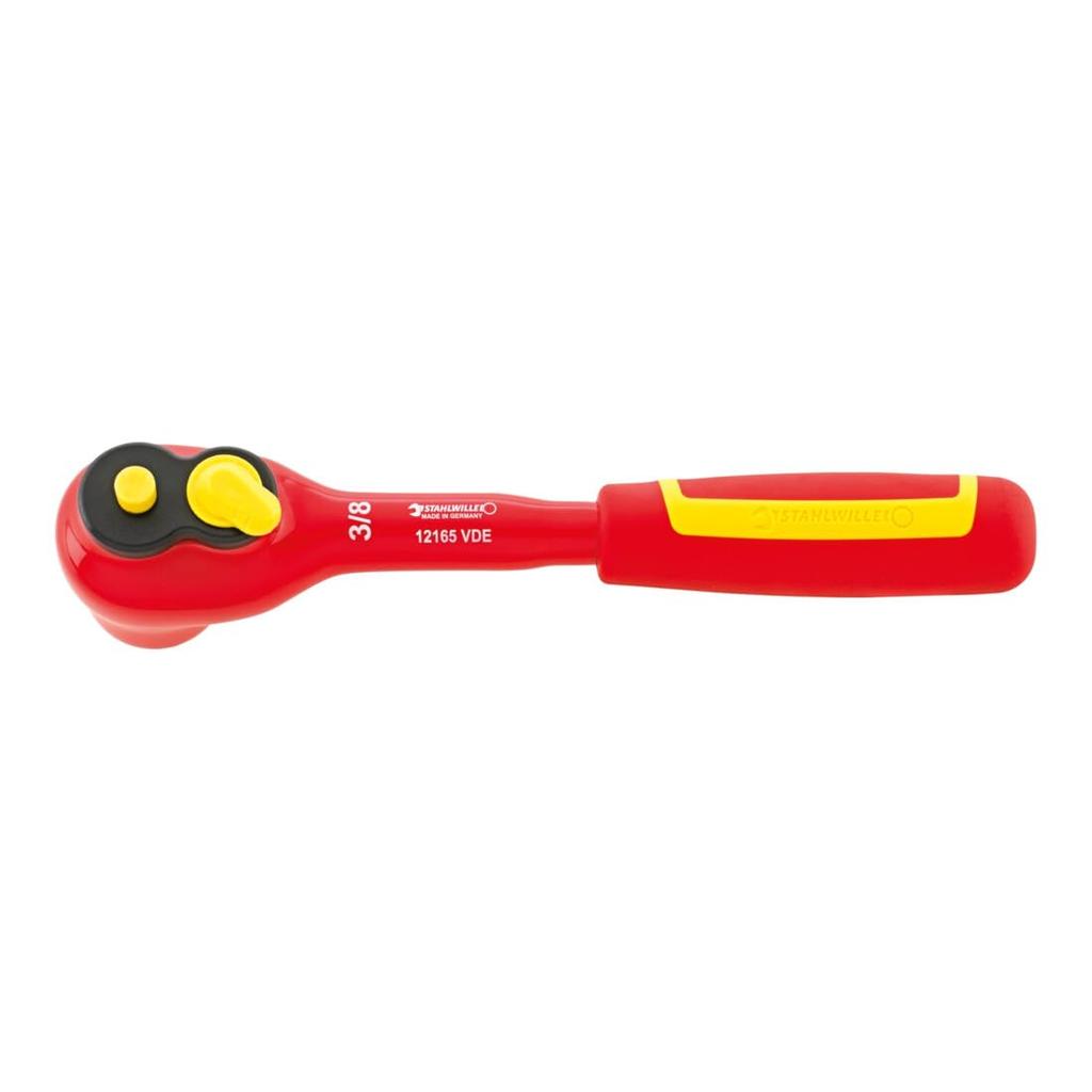 STAHLWILLE 12165VDE 80 1000V Insulated Ratchet 205mm Long 3/8" Drive, Gears, Handle,
