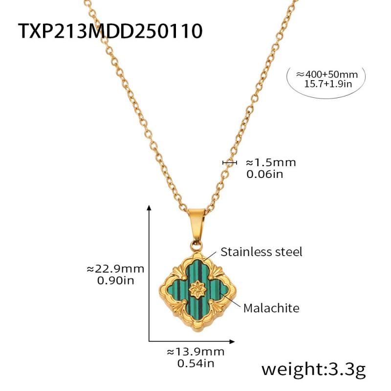 Vierblättriges Kleeblatt Schmuckset 18 Karat Vergoldet Halskette Armband Ohrringe Damen