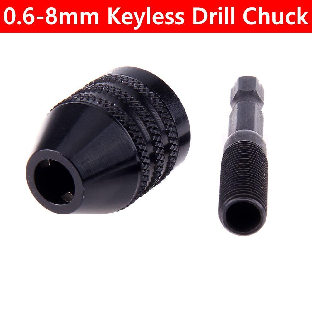 Professional Metal Heavy Duty 1/2-20UNF 0.8-13mm Keyless Drill Chuck Hex Shank/SDS/Socket Square Female Adapter Hardware Tools