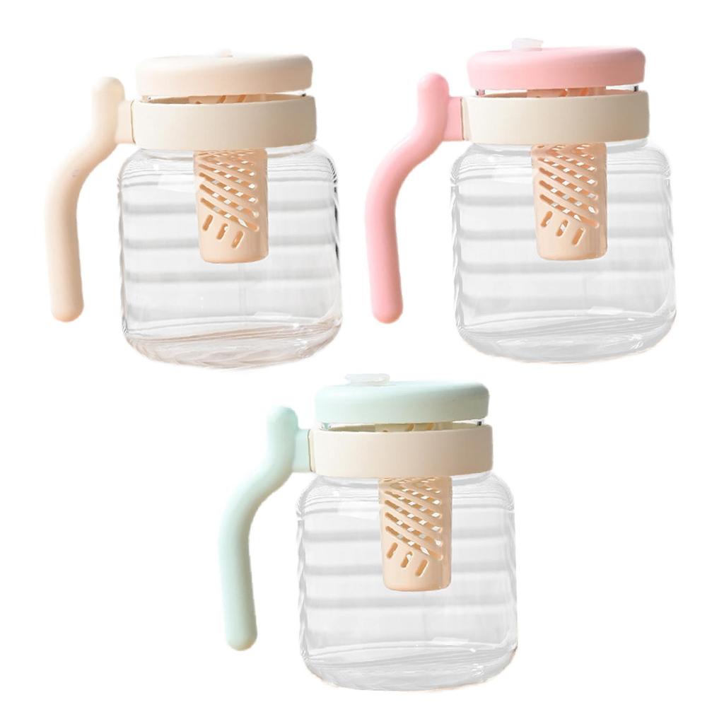 Glass Tea Infuser Mug with Strainer 950ml Water Bottle for Exercise Picnics