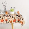Halloween Pumpkin Rectangle Table Cloth for Table Decor Kitchen Dining Waterproof Reusable Tablecloth for Tables Party Picnic